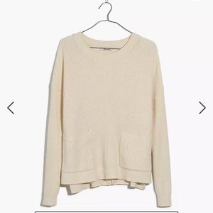 Patch pocket pullover sweater